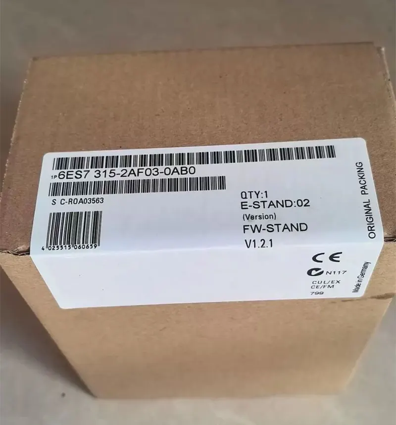 

Совершенно новый 6ES7315-1AF03-0AB0 6ES7315-2AF03-0AB0. Гарантия один год.