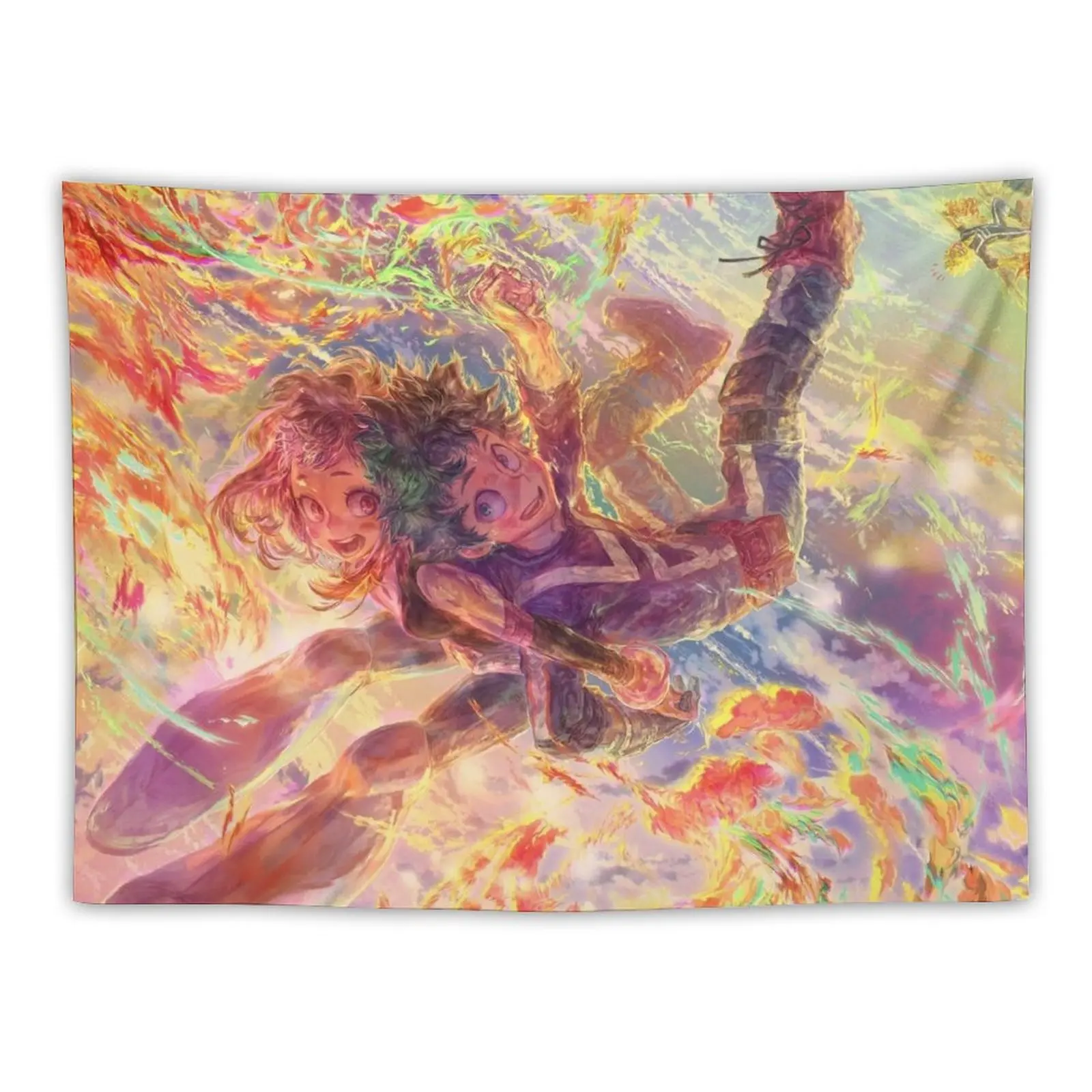 

New Ochaco + Izuku + (tiny) Bakugō Tapestry Decoration Bedroom Room Decorations Aesthetic House Decoration