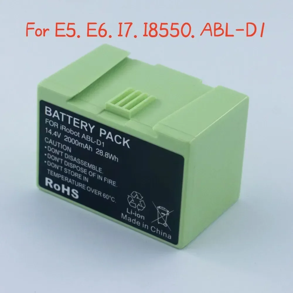 2600mAh for IRobot E5 E6 I3 I4 I7 ABLD1 3150 3550 4150 7150 7550 I7158 I7550 I7558 E5150 E5152 E5154 E5158 E6198 Sweeper Battery