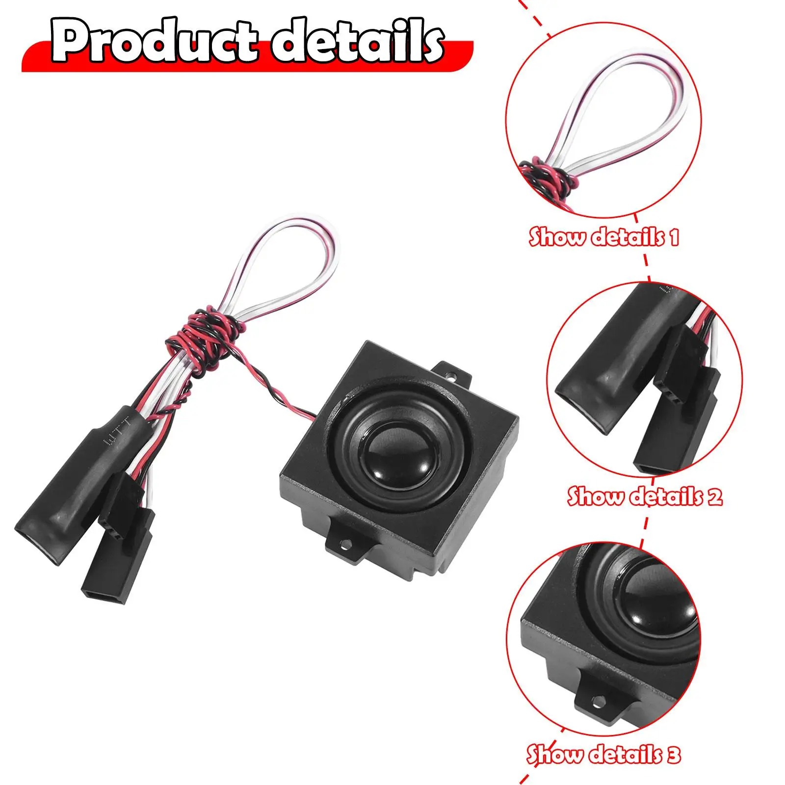 Symulator Dźwięku Silnika Samochodu RC Kompaktowy Wszechstronny Zastępuje Podłącz 5W Głośnik Części Pojazdów do Ciężarówki Budowlanej Koparki