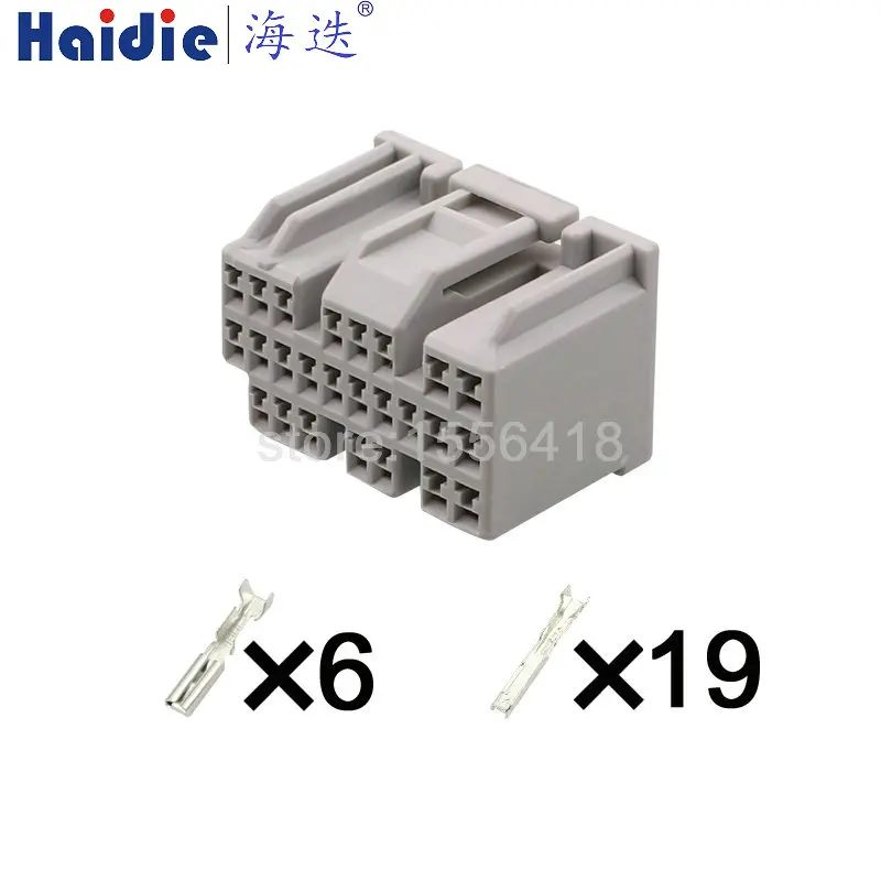 1-50 sets 25P 179679-6 Auto Cable Harness Plastic Housing Plug Automobile Wire Socket Car Unsealed Hybrid Connector