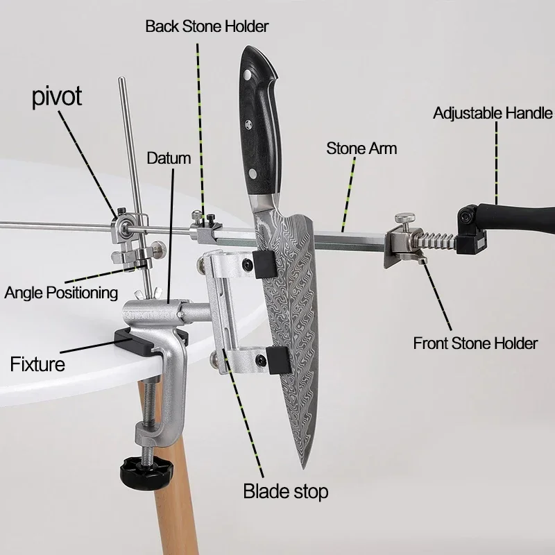 Ostrzałka do noży RUIXIN Pro RX009 System ostrzarka o stałym kącie do ostrzenia kamienia diamentowego narzędzie do ostrzałka kuchenna