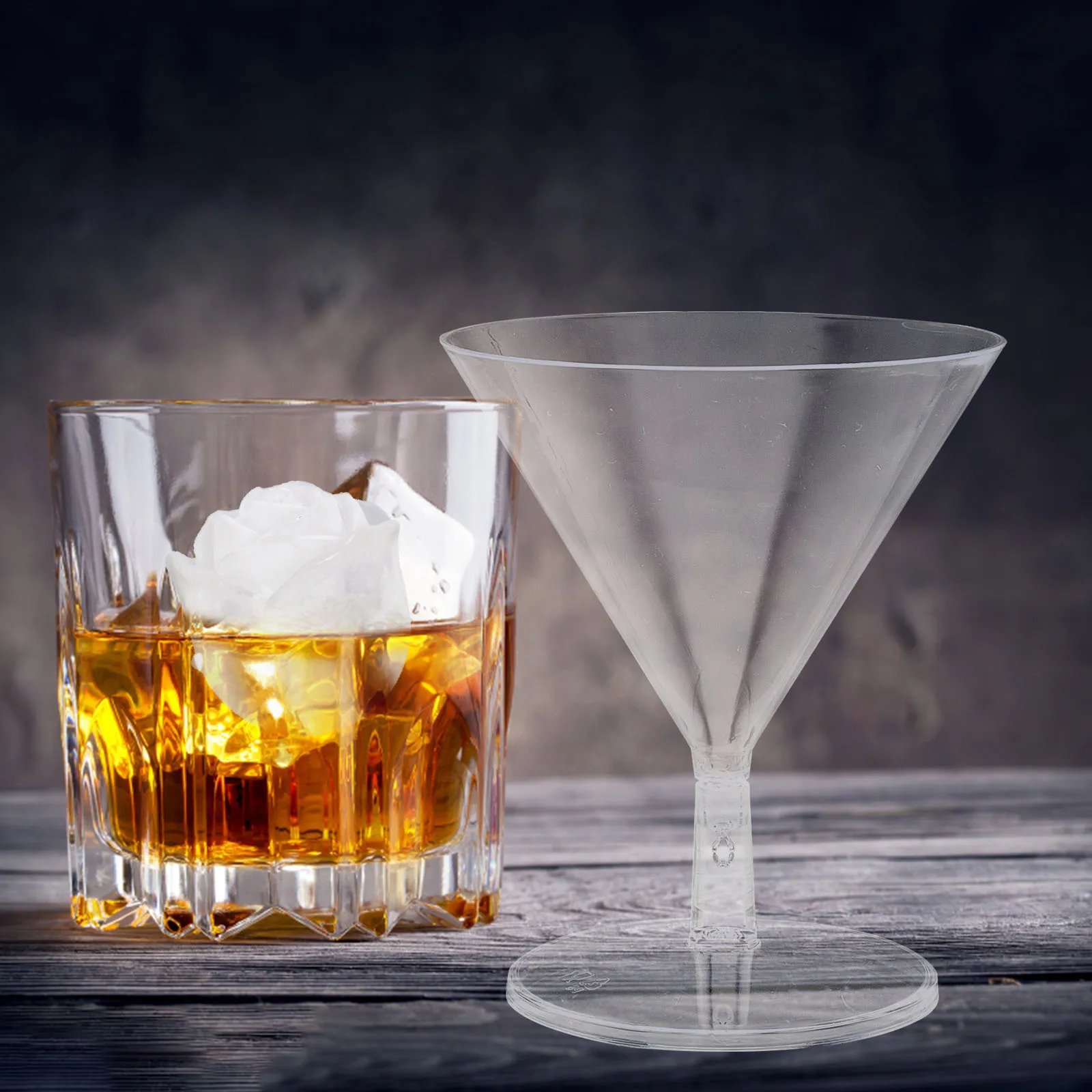 

25pcs Disposable Dessert Cups Plastic Clear Goblets Kids Beverage Glass Elegant Design Hygienic Use High Quality Material