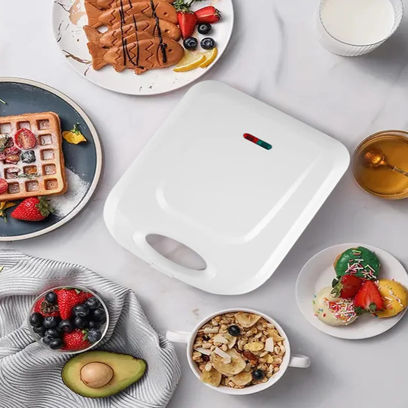 Household Prolific 16 Caves Donut Maker Strong Power Double-Sides Heating Non Stick Waffle Bread Cake Pan Breakfast Machine