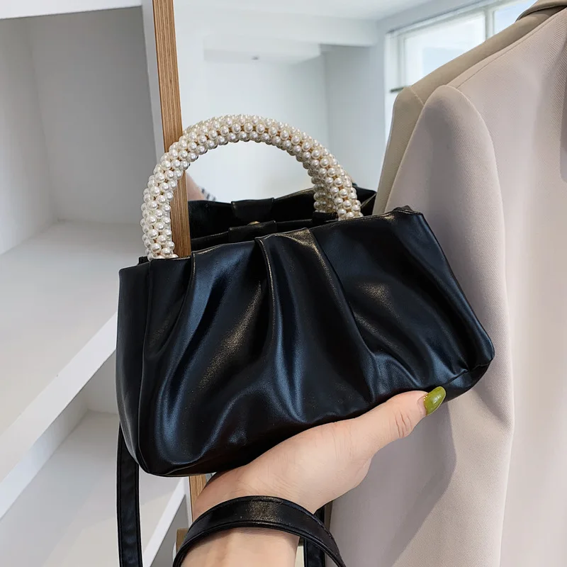 

Solid Color Women's Bag, New Fashionable Soft Surface Handbag, Simple and Stylish One Shoulder Diagonal Cross Bags
