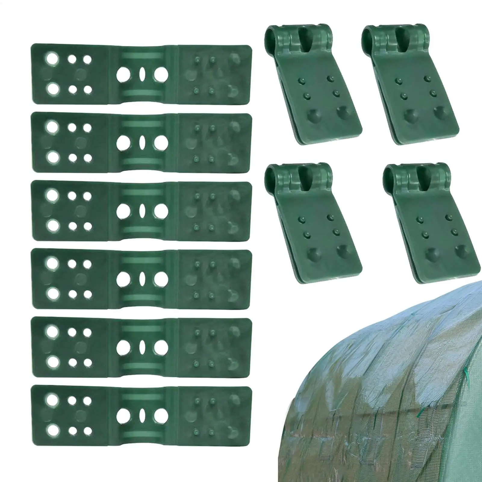 10Pcs Shade Cloth Clips Hooks Awning Plastic Clips Outdoor Shade Mesh Clip Shade Fabric Clamps Grommets for Net in Greenhouse