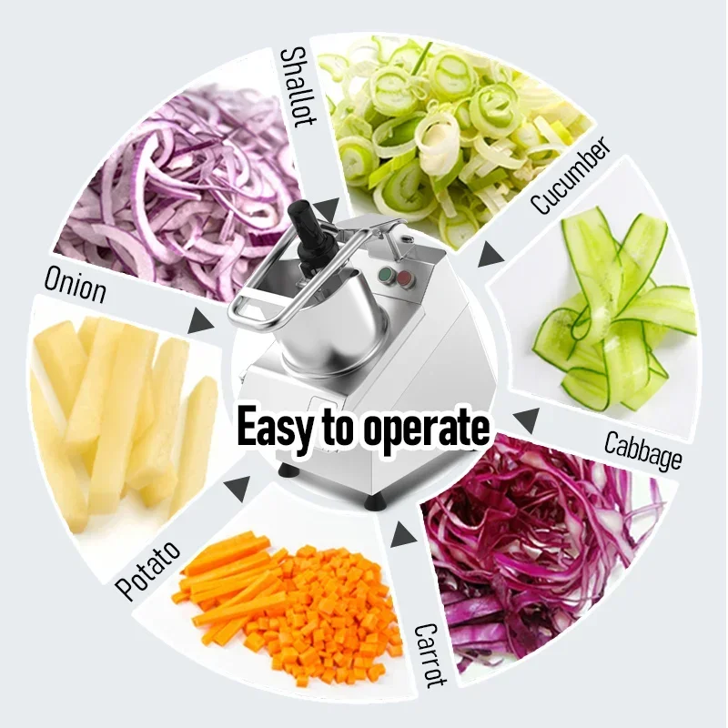 الفولاذ المقاوم للصدأ الكهربائية البطاطس البصل الخضار القطاعة التكعيب قطاعة الخضراوات التجارية