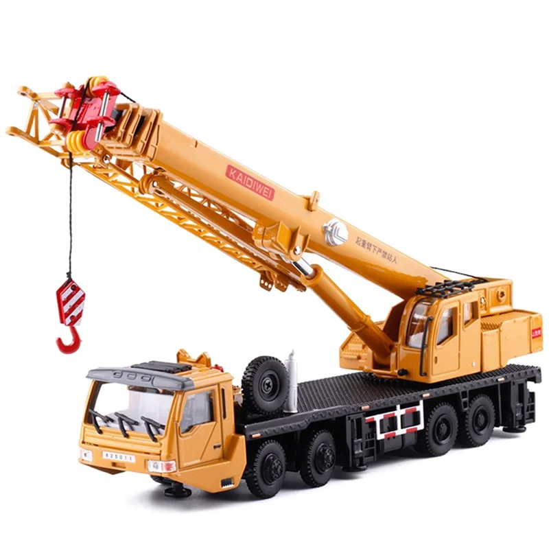 AINY Toy Crane Lifter 360 Degress Rotate Work Platform Crane with 4 Front Wheel Steering Engineering Car Model Gift for Kids