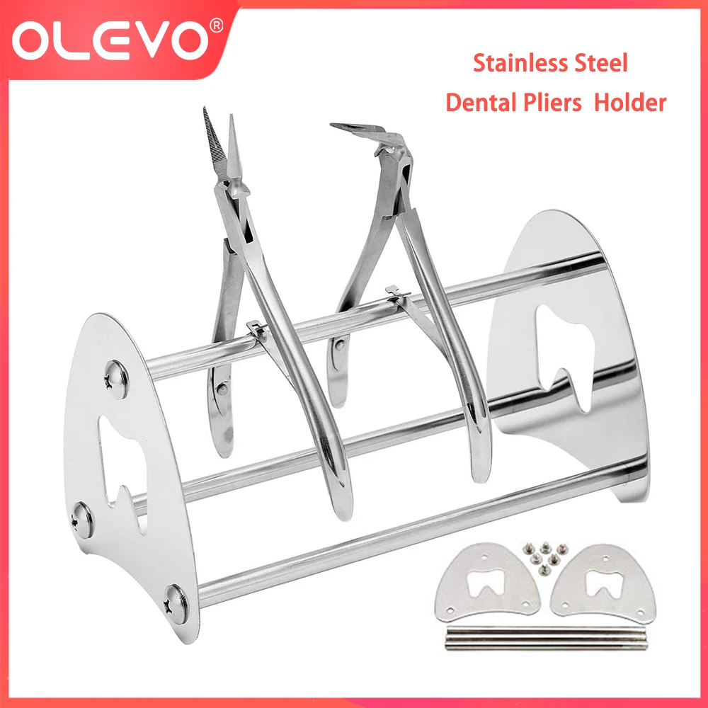 

Stainless Steel Dental Pliers Holder Stand Orthodontic Scissors Forceps Placement Rack Tools Dentistry Instruments Storage