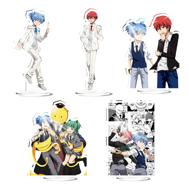 Assassination Classroom Shiota Nagisa Anime acrílico soporte modelo placa decoración escritorio figura exhibición lindo amigo chica regalo divertido