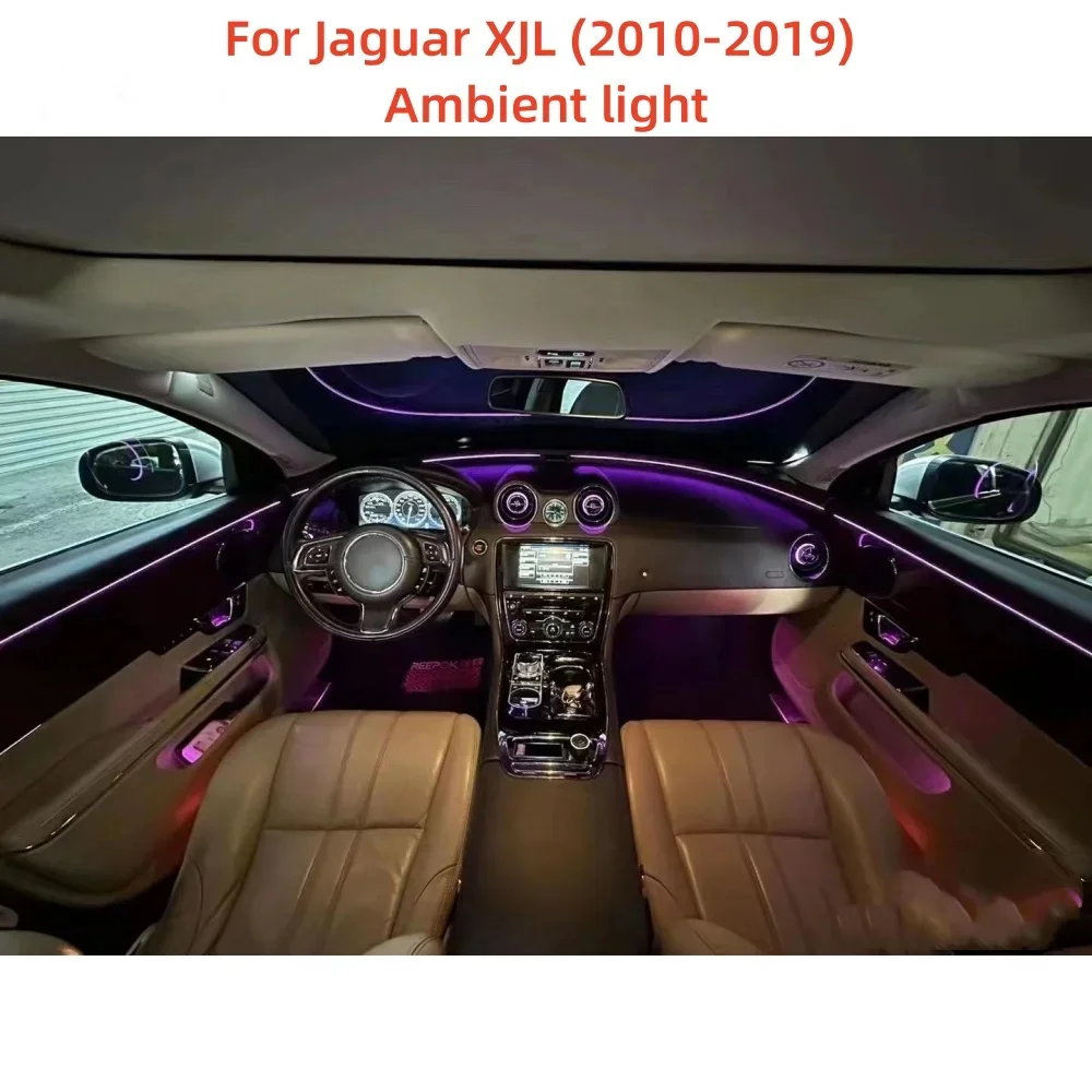 

Для Jaguar XJL XJ 2010-2019 атмосферный светильник, динамический окружающий свет, турбинный вентиляционный светильник, звуковое кольцо, автомобильное внутреннее освещение, новое