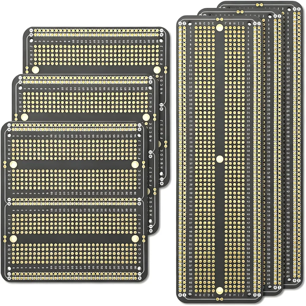 Universal Permanent Soldered Breadboard Gold-plated Double Sided PCB Prototype Board Electronic Experiment DIY Circuit Projects