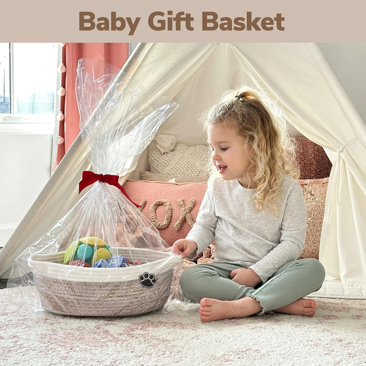 Dog Toy Basket Small Gift Bask - đánh giá và giá Baby Nursery Fabric
