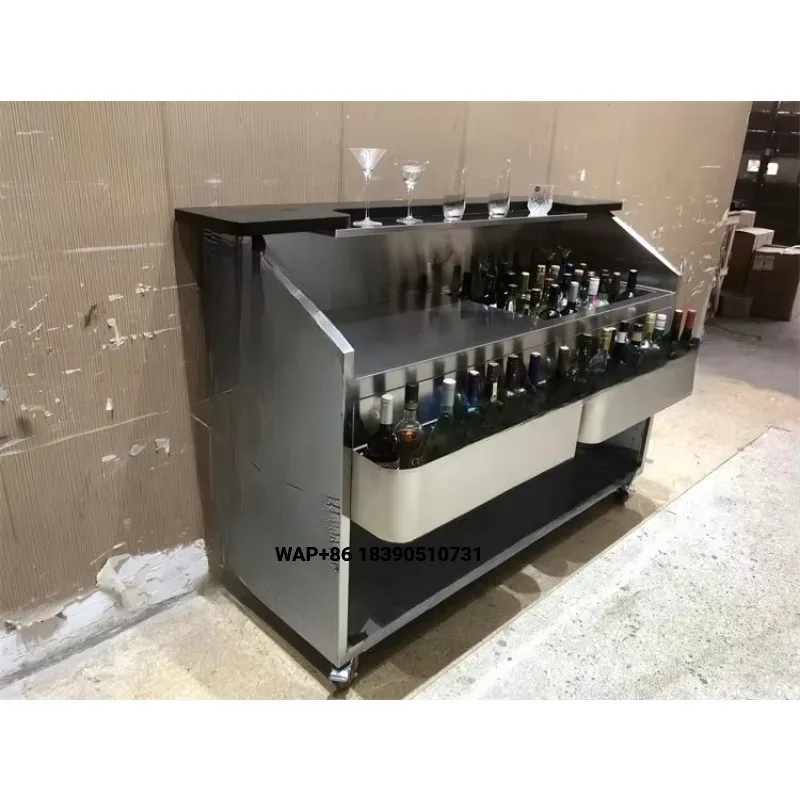 Customized Size Model YT-170 High Efficiency Modern Design Stainless Steel Bar Equipment Cocktail Bar Bartender Station