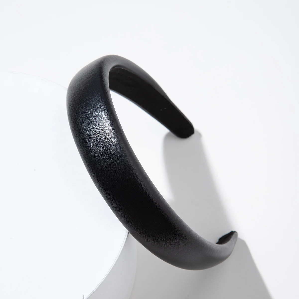 2/2,5/3/4CM Vintage Pu Leder Haarband Solide Lünette Stil Stirnband Kopf Hoop Mädchen Nicht-slip Turban Mode Haar Zubehör – Detail 20