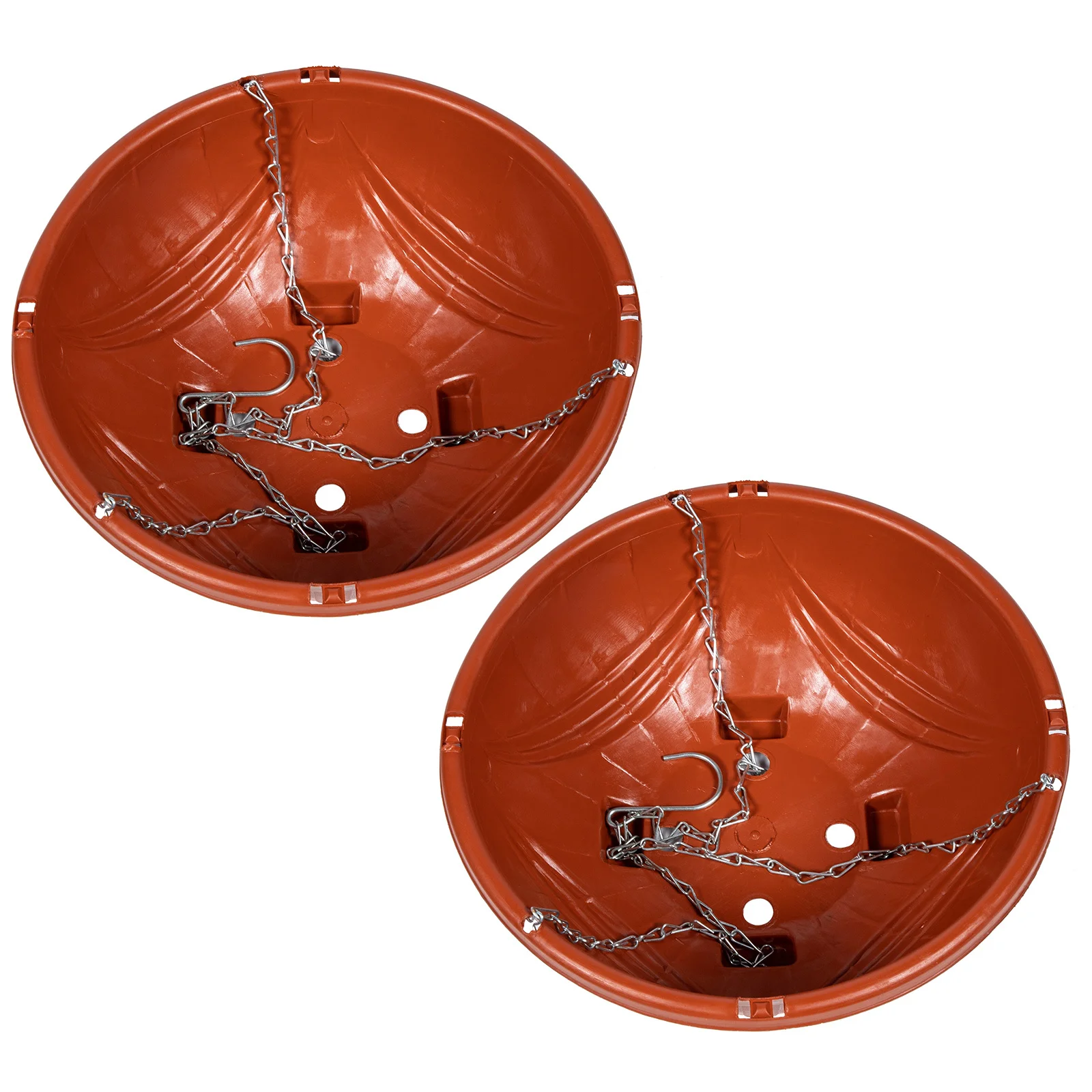 

2Sets Green Plant Pots Hanging Flowerpot ABS Iron Durable Indoor Balcony Garden Accessories Practical Decorative Hanging