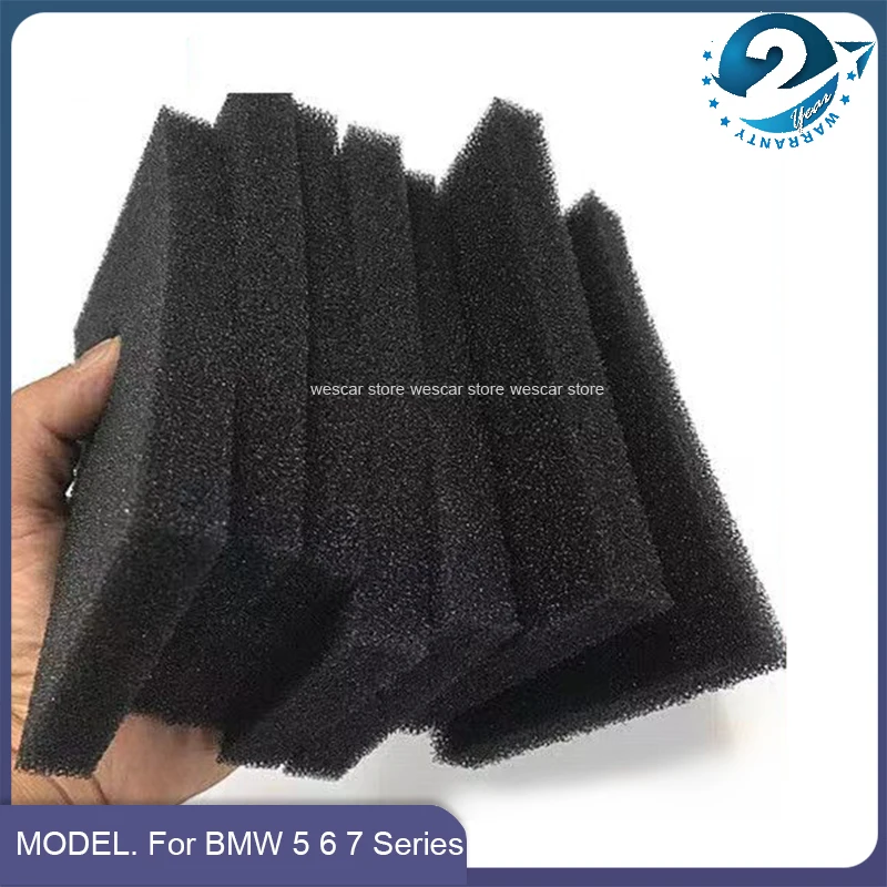 1/3/5PCS Car Evaporator Box Blower Air Conditioner Dustproof Sponge Filter For BMW 5 6 7 Series GT F10 F06 F07 F02 M5 M6 525 750