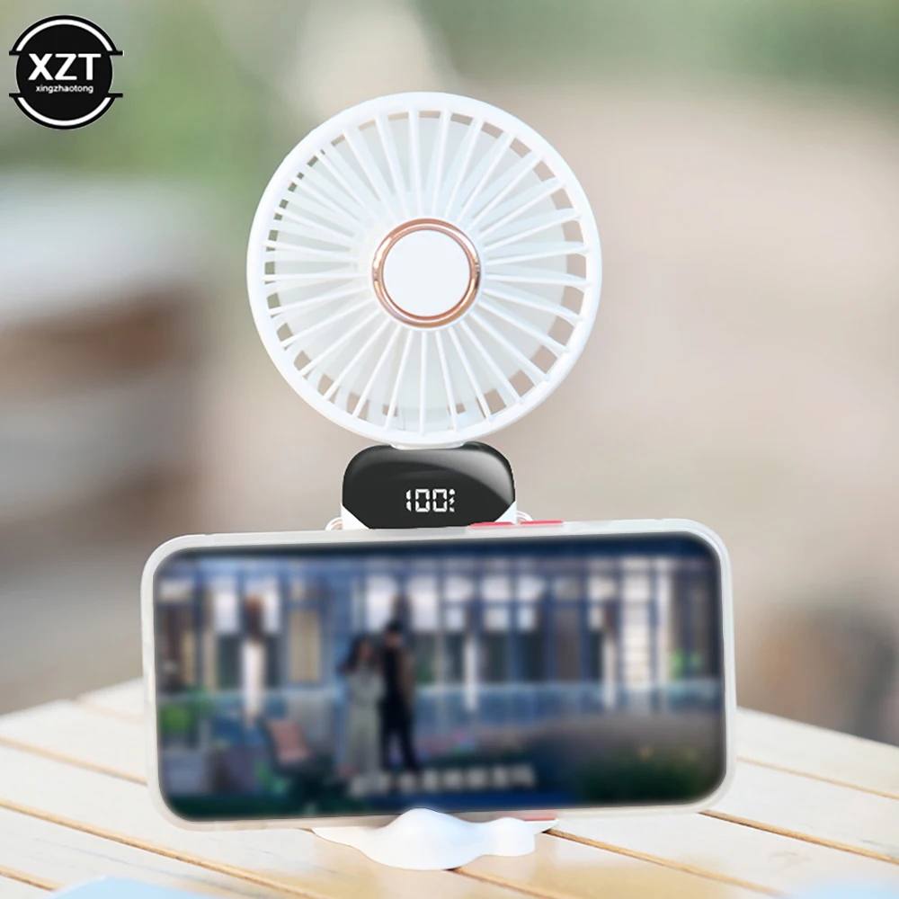 New USB Fold Fan Electric Portable Hold Aromatherapy Fan Air Cooler  Charging Household Electrical Appliances Desktop Ventilado