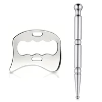 Herramientas de masaje Gua Sha de acero inoxidable, herramienta raspadora muscular, herramientas de reflexología Facial, herramientas de fisioterapia, herramientas musculares Gua Sha