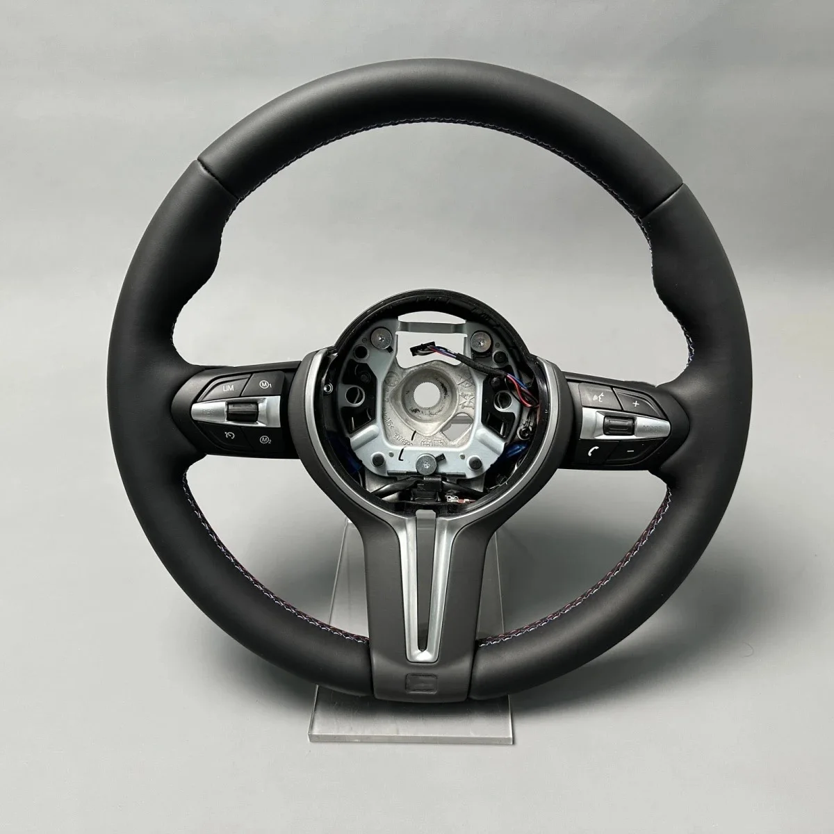 BMW용 수동 자동 가죽 스포츠 인테리어 스티어링 휠, F10 F11 F15 F16 F20 F30 F31 F32 F36 E70 E71 E84 E87 E90 M3 M4