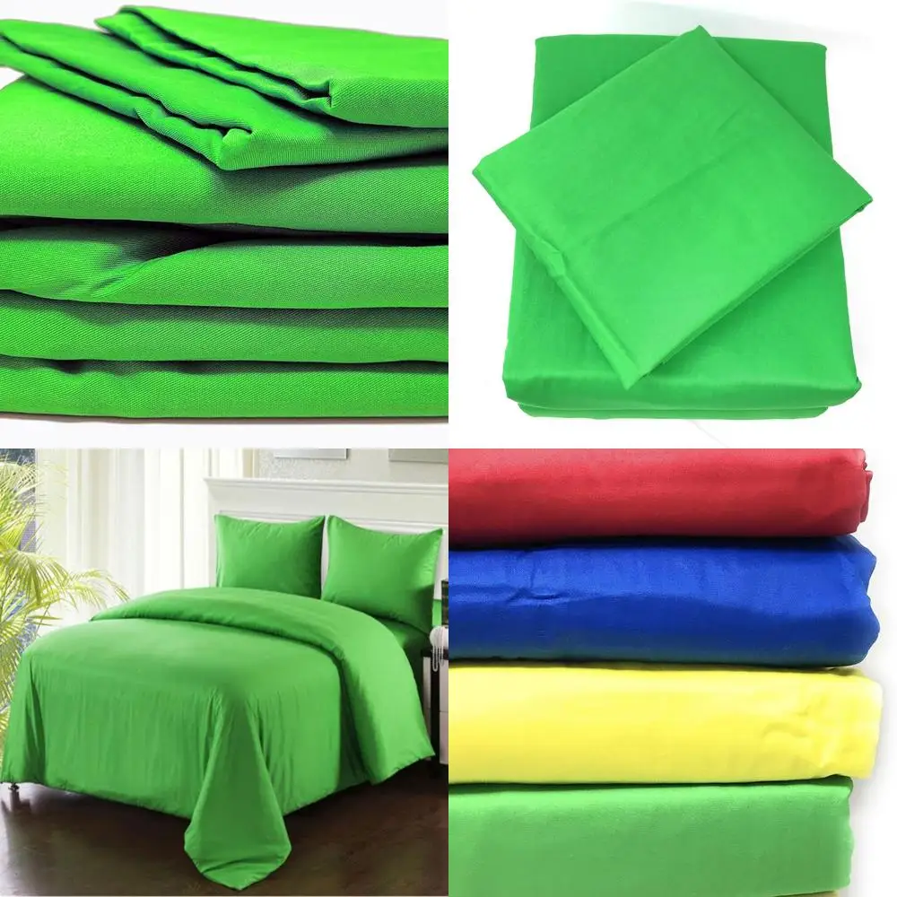 

Spring Green Full Size Duvet Cover Set with Zipper, 3-Piece Cotton Comforter Set, Bright and Vibrant