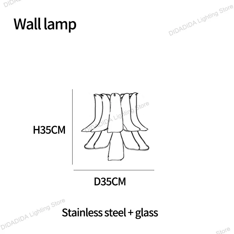 Op Scandinavisch geïnspireerde Murano hoefijzerglas glans hanglamp handgeglazuurd veelkleurig aanpasbaar voor plafonds messing