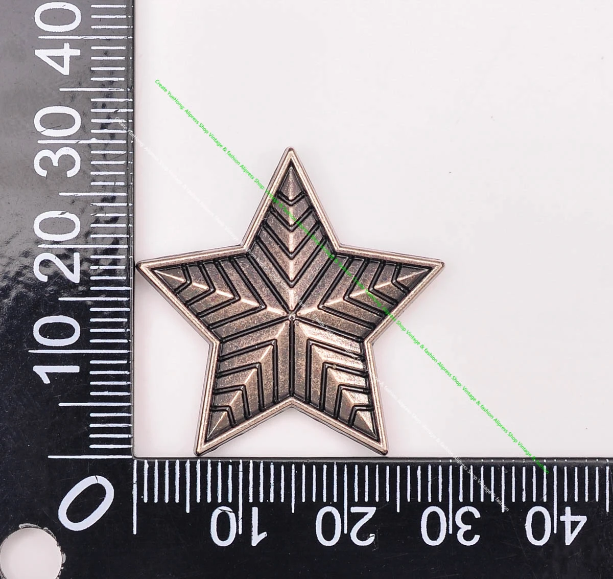 10pc 30mm Western Streifen graviert antiken Messing Lucky Star Concho Screw back für Leder Handwerk Gürtel Hardware Handtasche Dekor – Detail 21