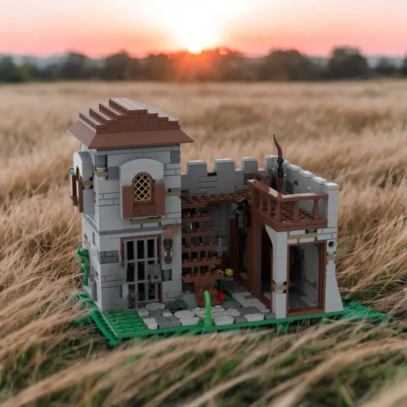 

840 шт. MOC PRISON TOWER DIY строительные кирпичи образовательная конструкция замок игрушка детский подарок