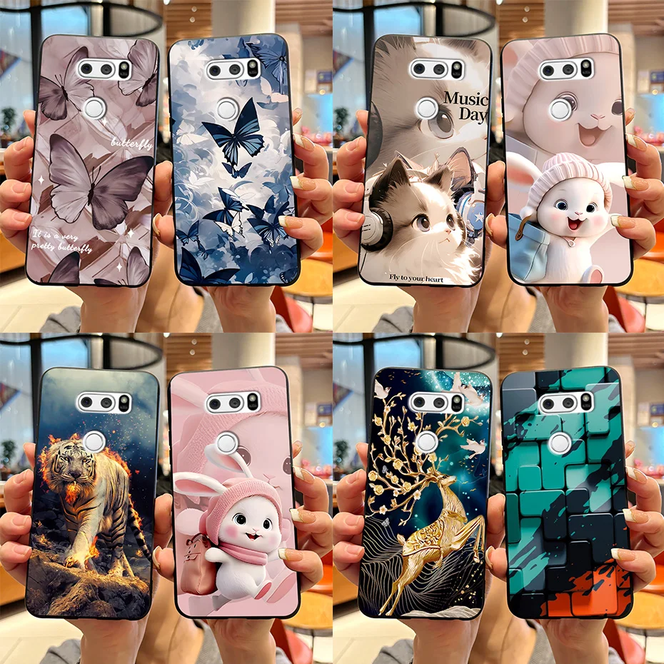 Exquisite Back Cover For LG V30 Plus Coque Cute Panda Phone Case For LG V 35 V 30S Silicone Soft Thin Funda For LGV30 V30+ Cases