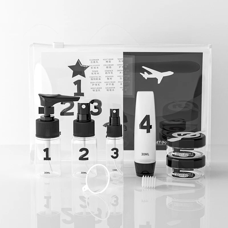 Pet Spray Cosmetica Botteling Set Draagbare Reis Lege Fles Pers Spuitfles Kleine Spuitfles