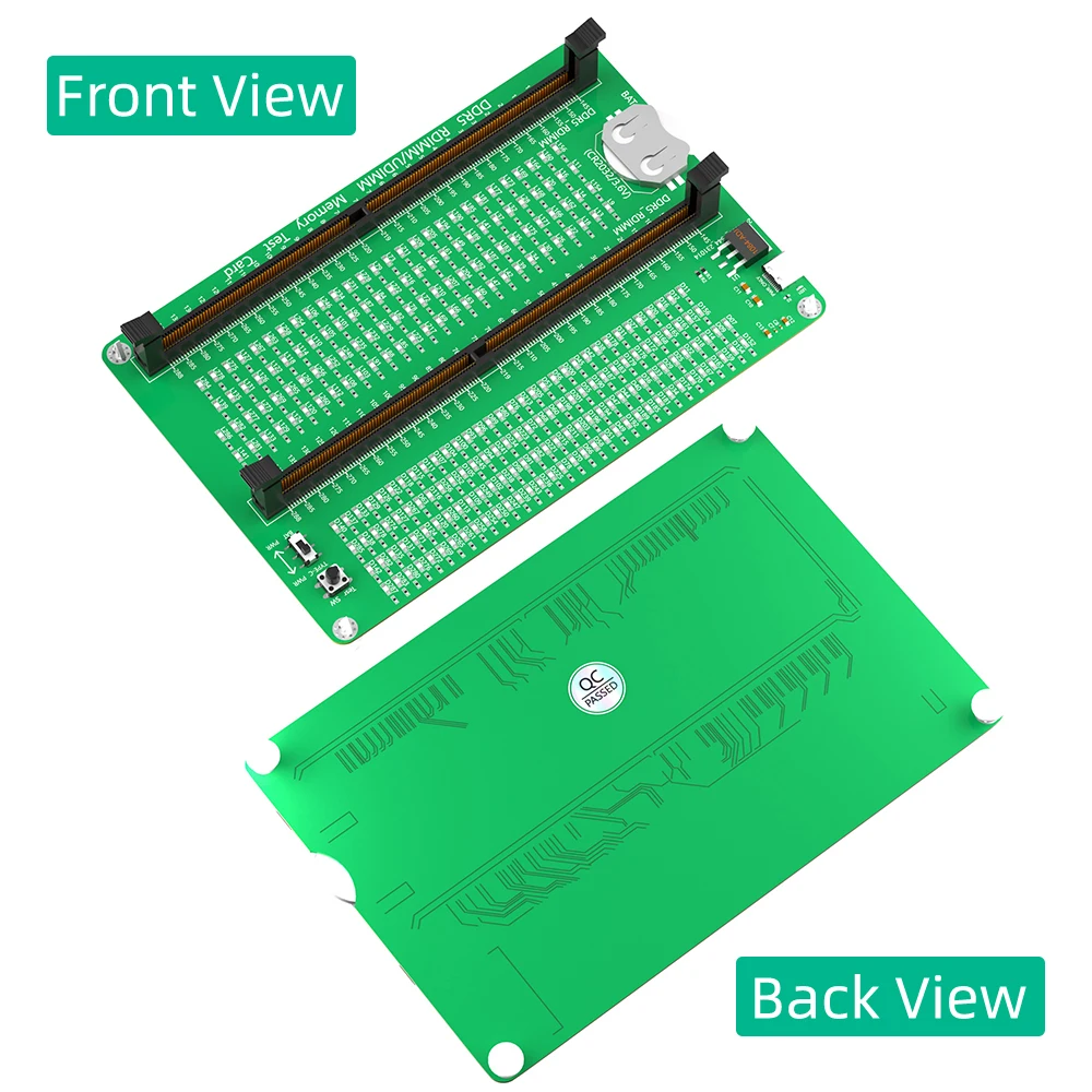 DDR5 RDIMM/UDIMM Memory Tester Desktop Computer DDR5 Memory Test Card with LED Indicators for Desktop Computer DDR5 RDIMM/UDIMM