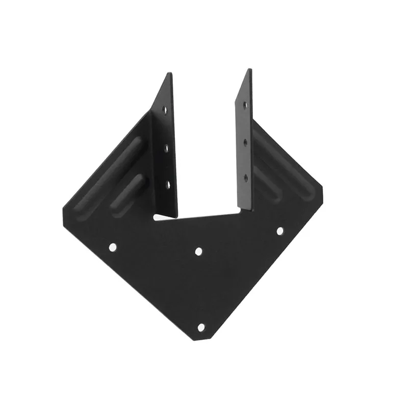 10 قطع من دعامات ربط الإعصار المجلفنة شديدة التحمل باللون الأسود H1 - 18 مقياس (1.2 مم) ربطة عنق قوية سميكة لـ 2X شماعة توصيل وشعاع