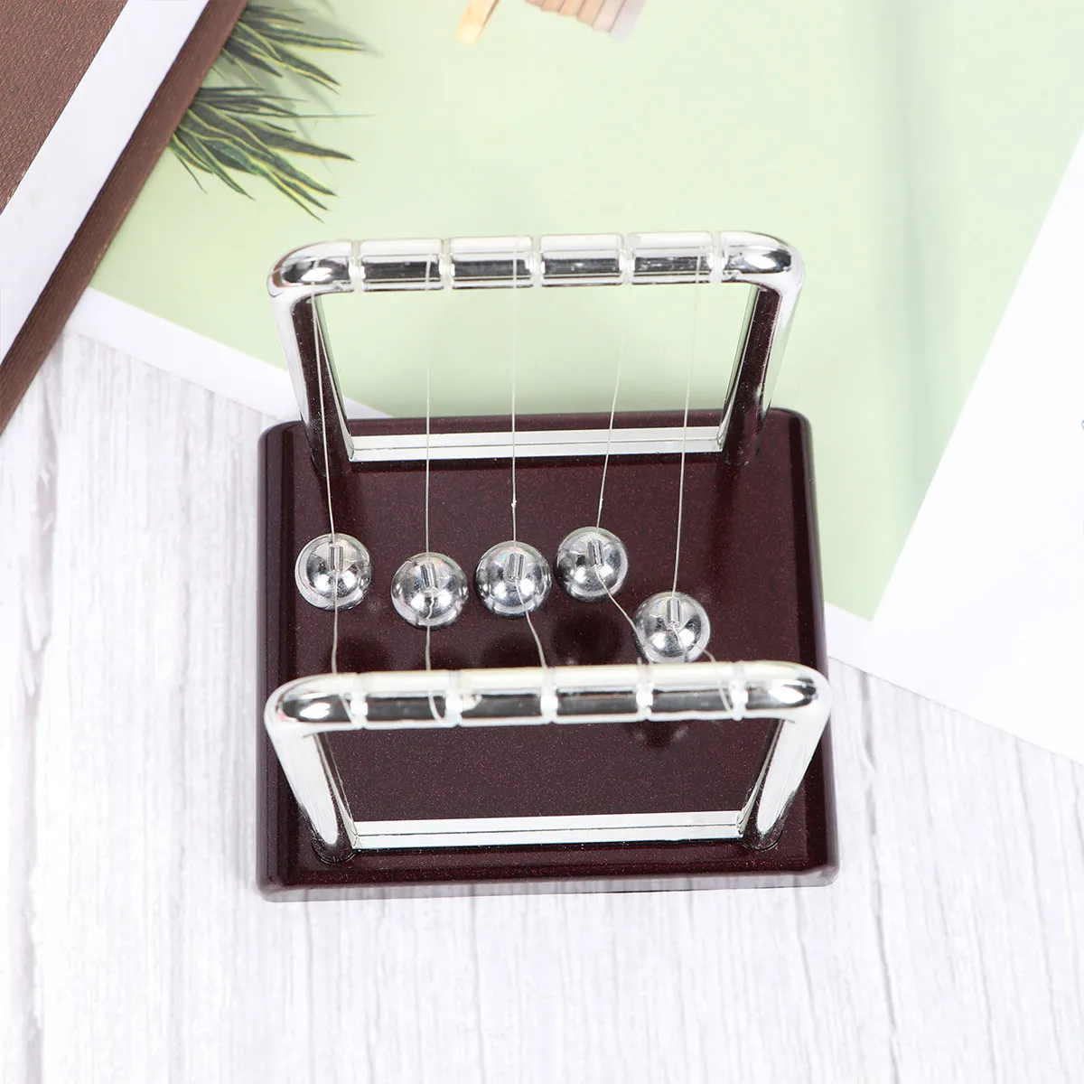 

Newton Pendulum Ball Collision Science Teaching Instrument Desktop Decoration Energy Conservation Science For Home Office