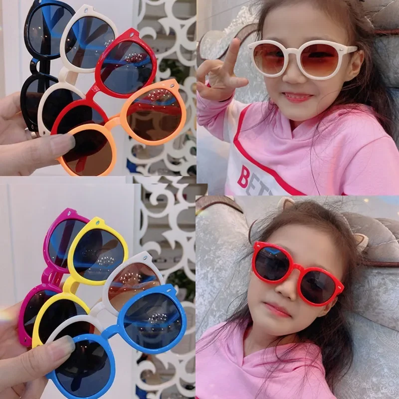 Children's Sunglasses UV Resistant Sunglasses Trendy Fashion Glasses For Boys And Girls Baby Cartoon Toys Sunshade Accessories