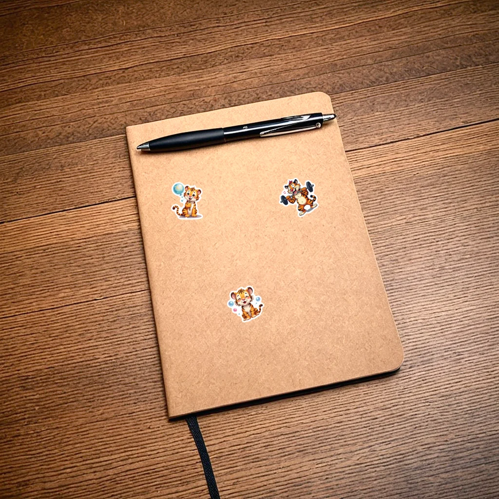 

35pcs-100pcs Decals Colorful Tiger Stickers Vinyl Stickers Animal Stickers for creative art projects DIY notebooks phone