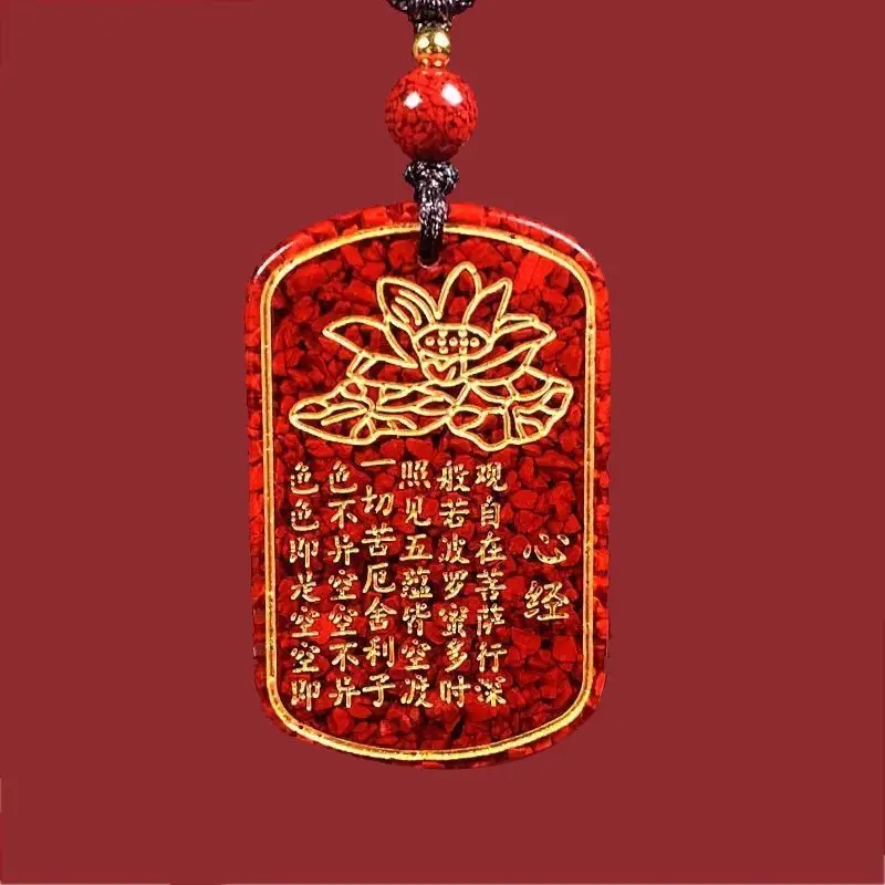 raw-ore-genuine-crystal-cinnabar-scripture-pendant-men-and-women-safety