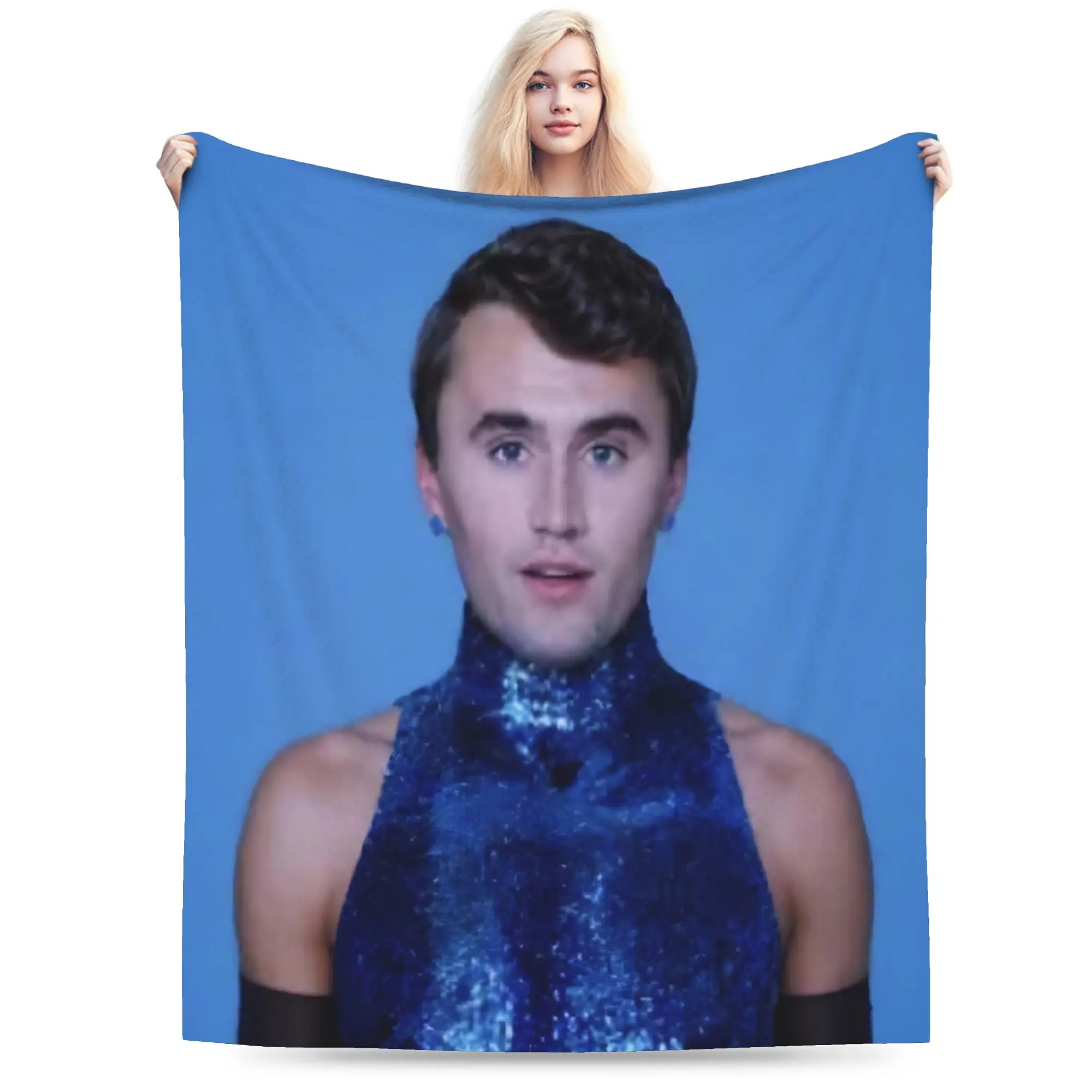 Charlie Kirk Funny Meme  Accessories Blankets Soft Velvet  Throw Blankets Cozy Plush Thin Quilt