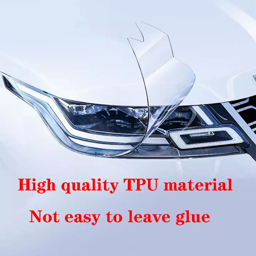 

Car Headlight Protective Film Blackened Transparent TPU Sticker For Land Rover Defender Discovery Range Rover Sport Evoque Velar