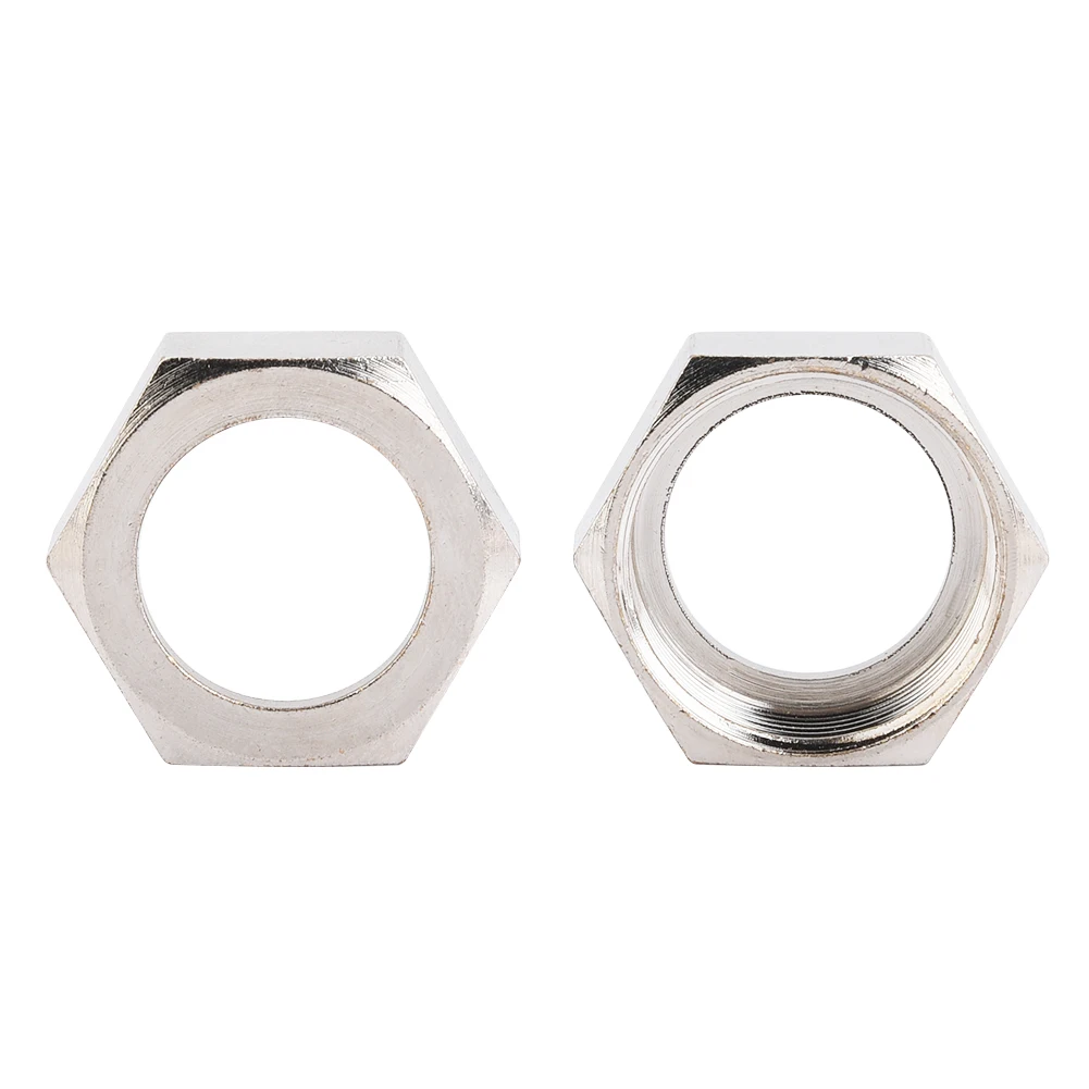 4Pcs Copper Plating Hex Nut Water Heater Nut Corrugated Pipe Nut Gas Pipe Tube Fittings Kitchen Faucet Accessories