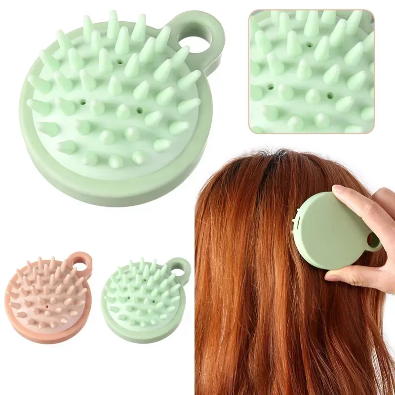 Silicone Shampoo Brush Bath Massage Scalp Comb Household Dandruff And Itching Relieving Shampoo Brush Hair Brush Hair Comb