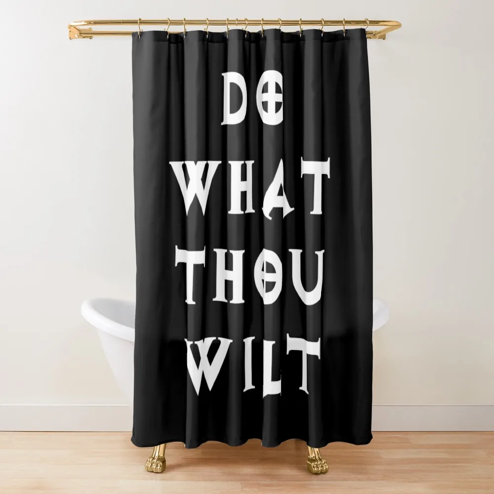 

Do What Thou Wilt Shower Curtain Waterproof Shower And Anti-Mold Anime Shower For The Bathroom Bathroom Fabric Curtain