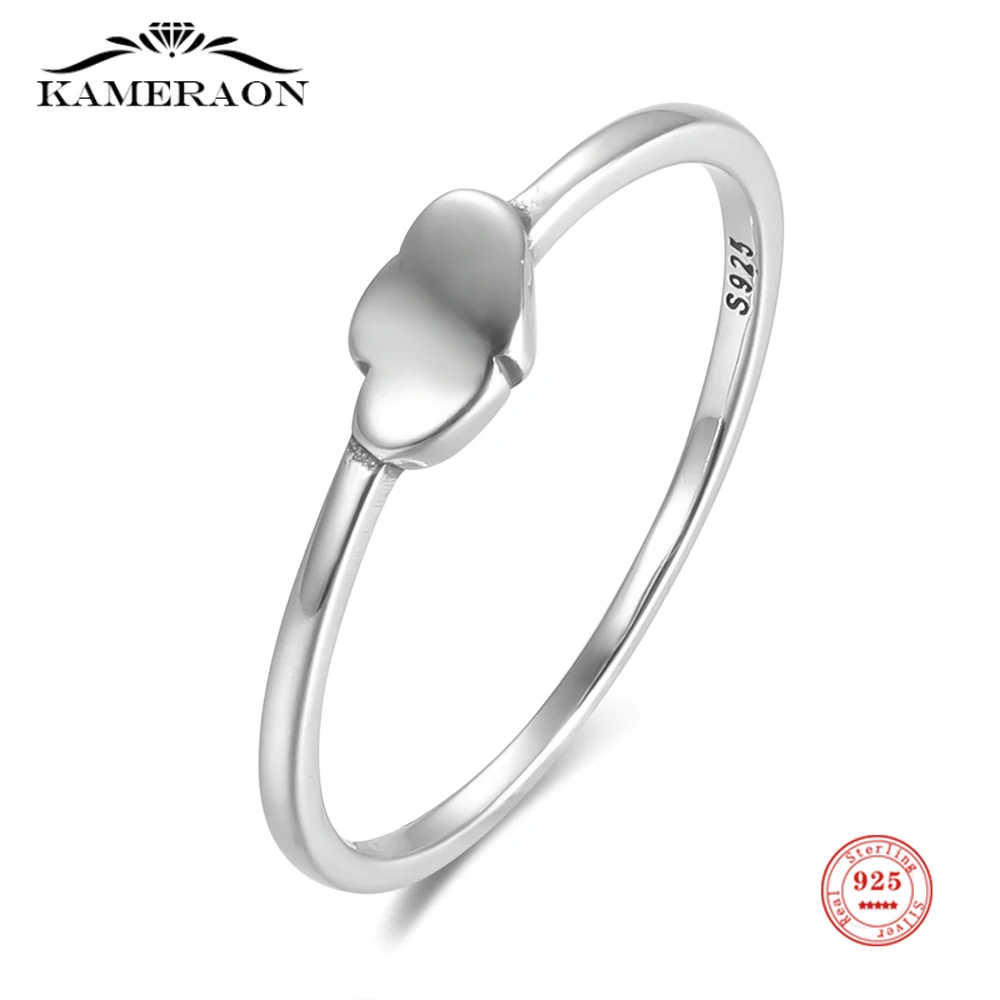 Kameraon Pure 925 Sterling Silver Lovely Clouds Design Simple Finger Rings for Women Female Daily Fine Jewelry Gifts 2022 New