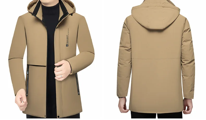 Winter New Arrival Middle Aged Men High Grade Thick Warm Down Cotton Coat Father Style Male Casual Business Outerwear For Daily