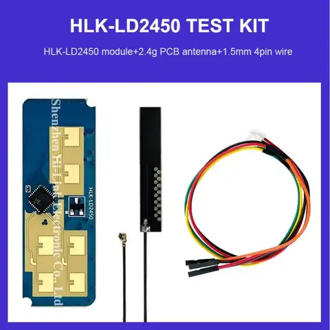HLK-LD2450-SUIT TEST KIT Human Motion Speed tracking trajectory Radar dual antenna sensor module integrated sensing distance
