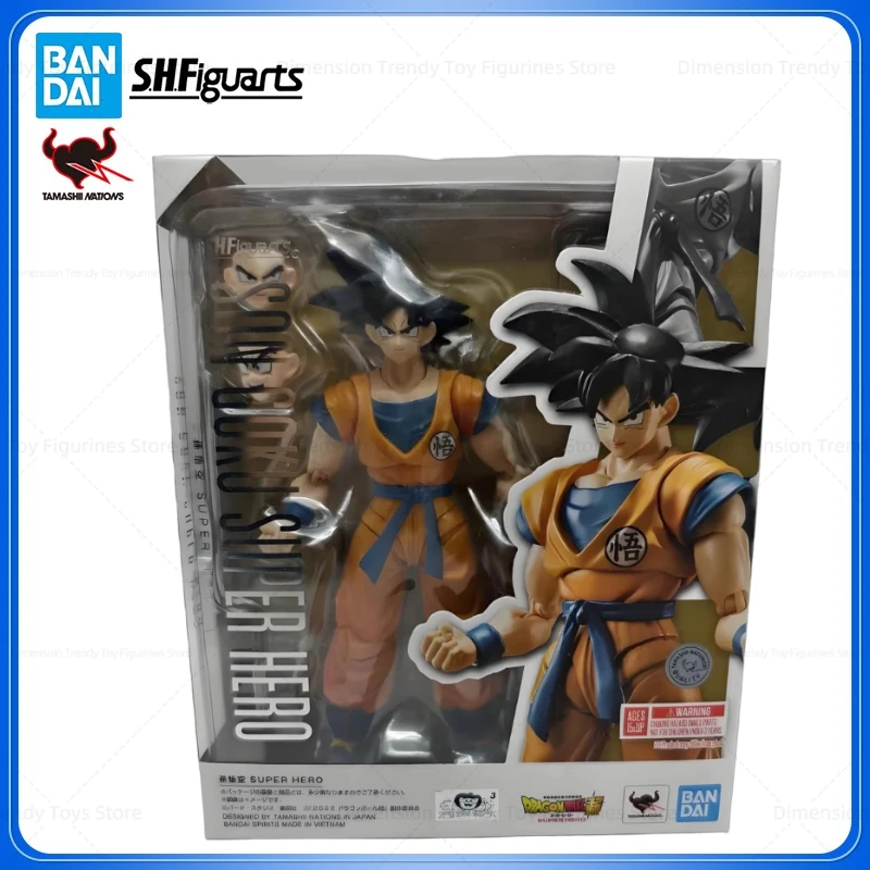 

Оригинальные фигурки Bandai S.H.Figuarts из аниме Dragon Ball Super Hero Son Goku, коллекционная модель, подарок DT