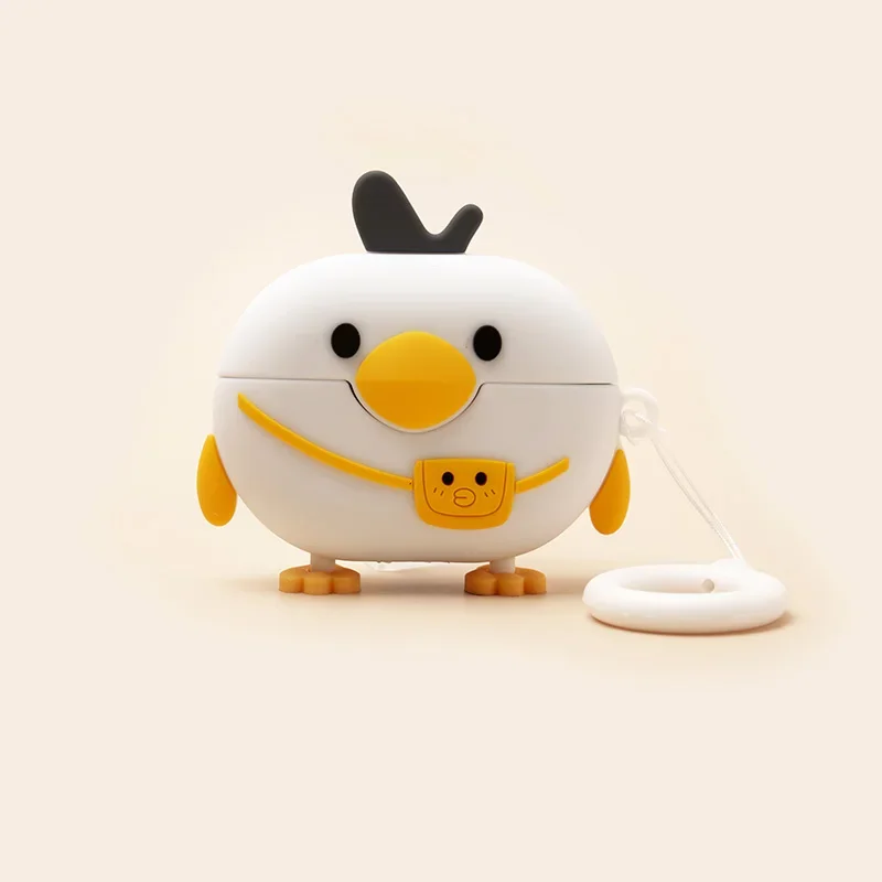 Custodia per auricolari 3D per Huawei Freebuds Pro 4 custodia in Silicone simpatico dinosauro anatra gatto cane cartone animato cuffie/auricolari Freebuds pro Cover