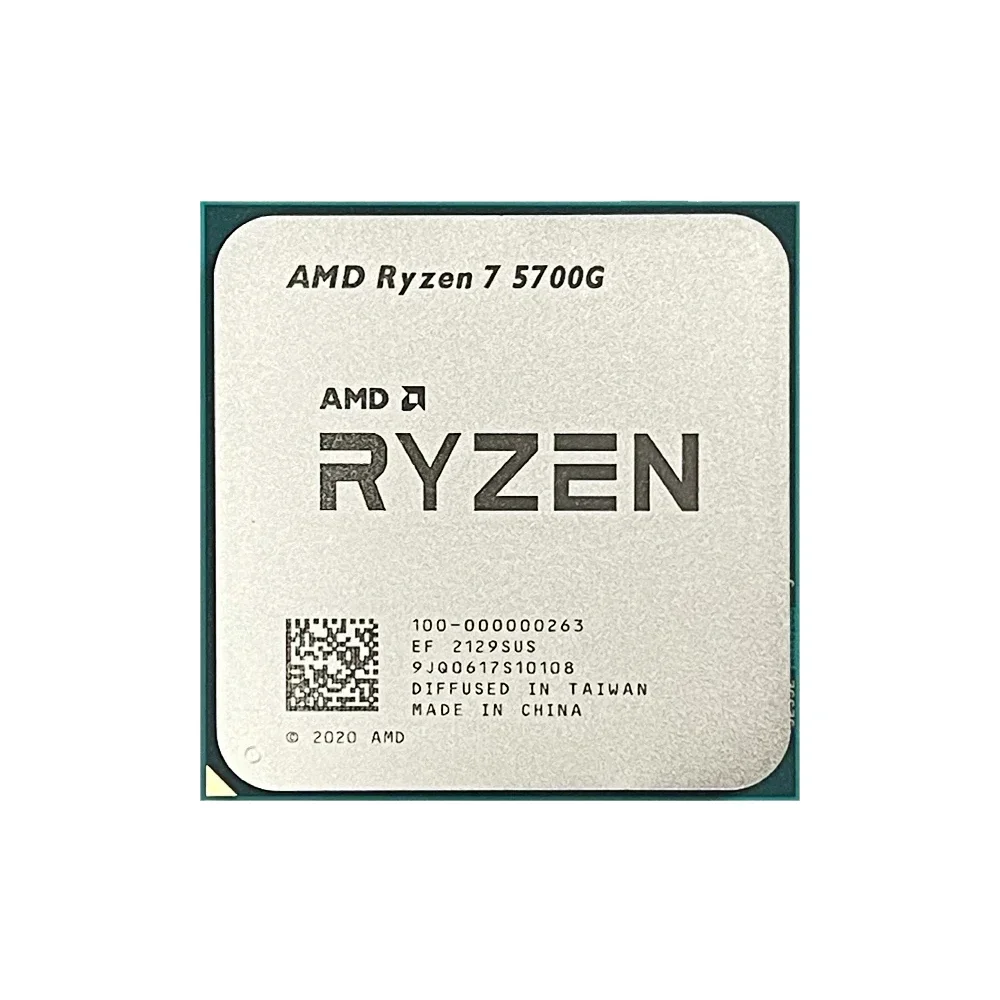 AMD Ryzen 7 5700G 100% Brand New AMD R7 5700G CPU 4.6GHz 8-Core 16-Thread 16MB L3 Cache Socket AM4 Processor Without Package