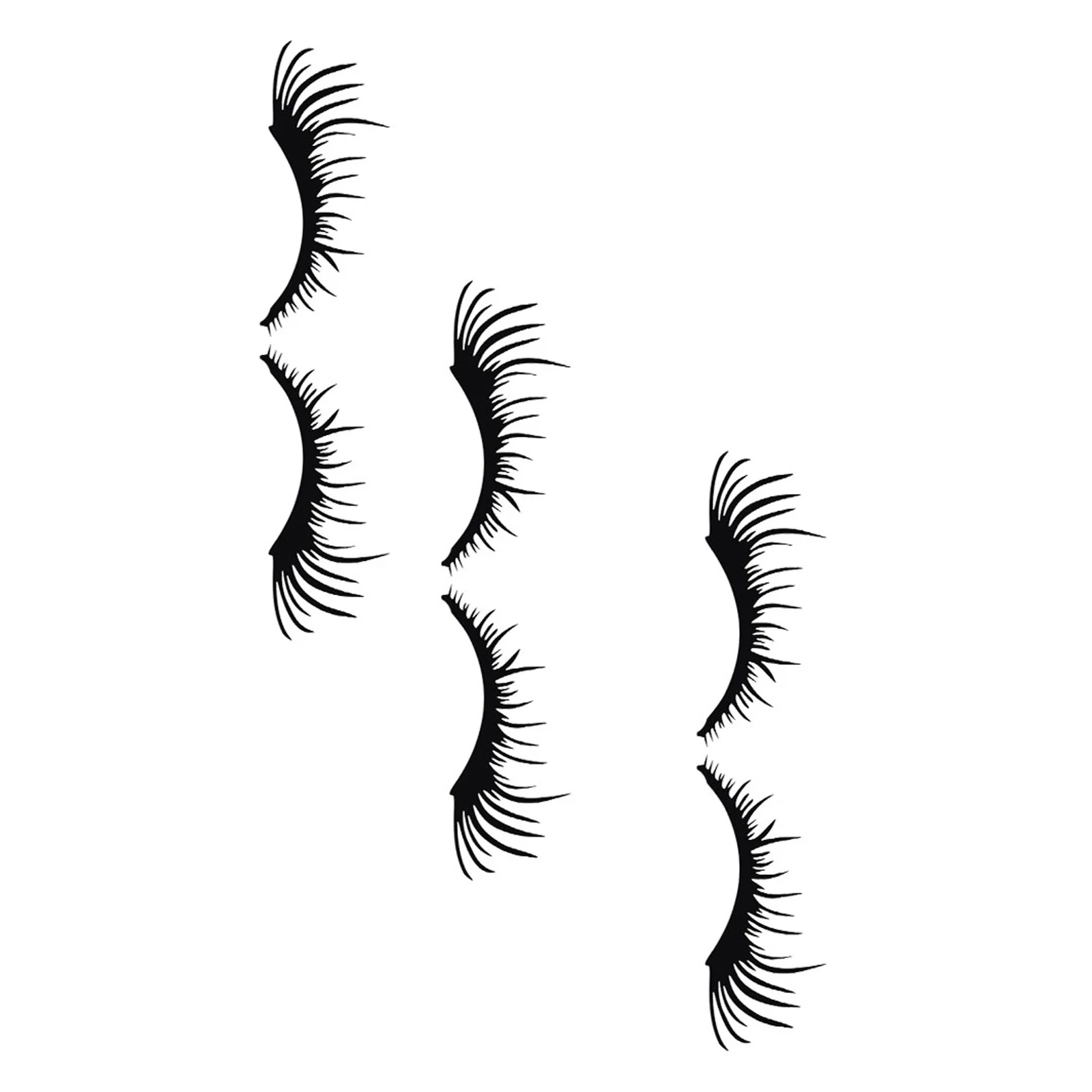 

Car Headlight Eyelashes Sticker Premium Pet Waterproof Durable Easy Install No Residue 3D Lashes For Vehicle Car