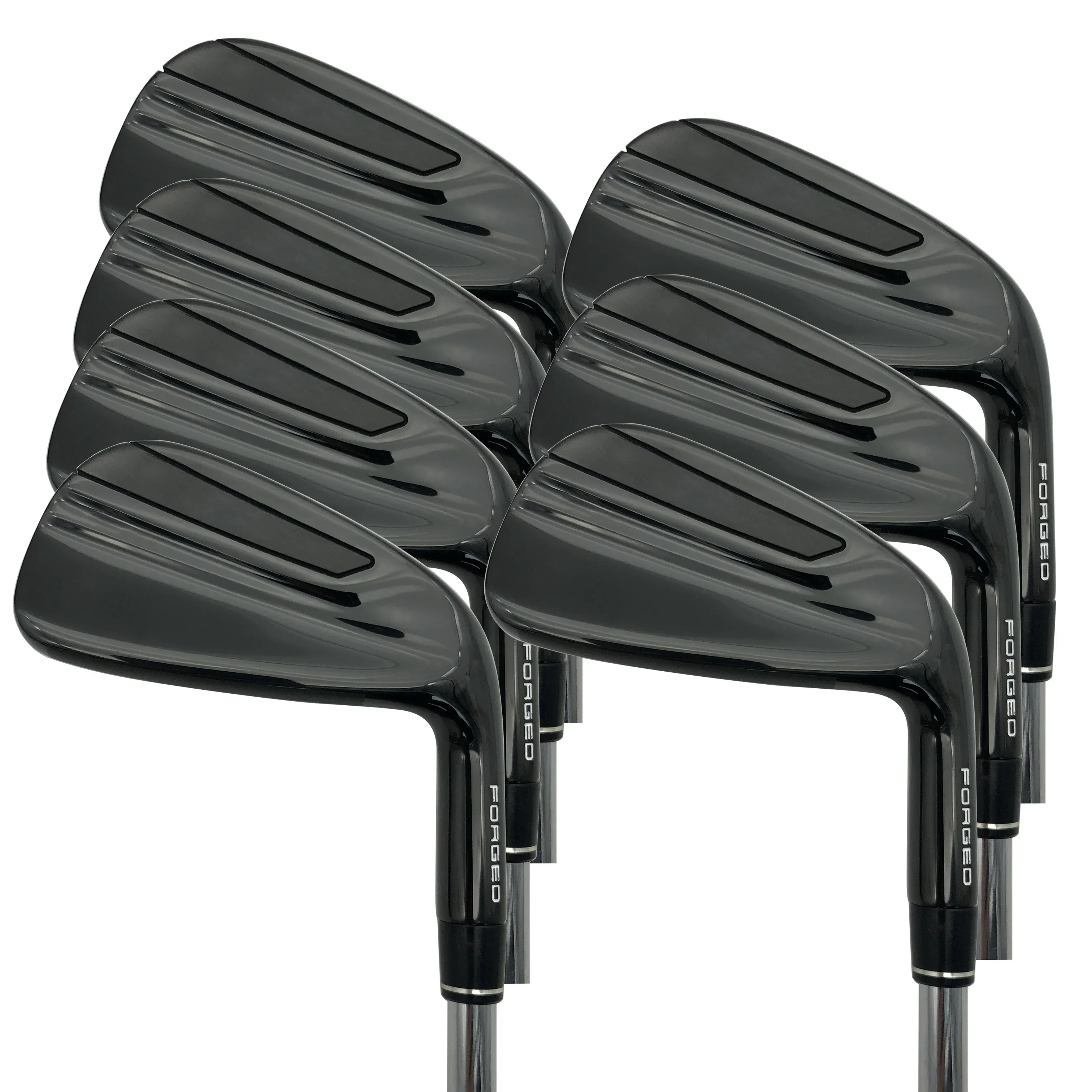 

Hot selling golf club set, right hand stainless steel, black forged