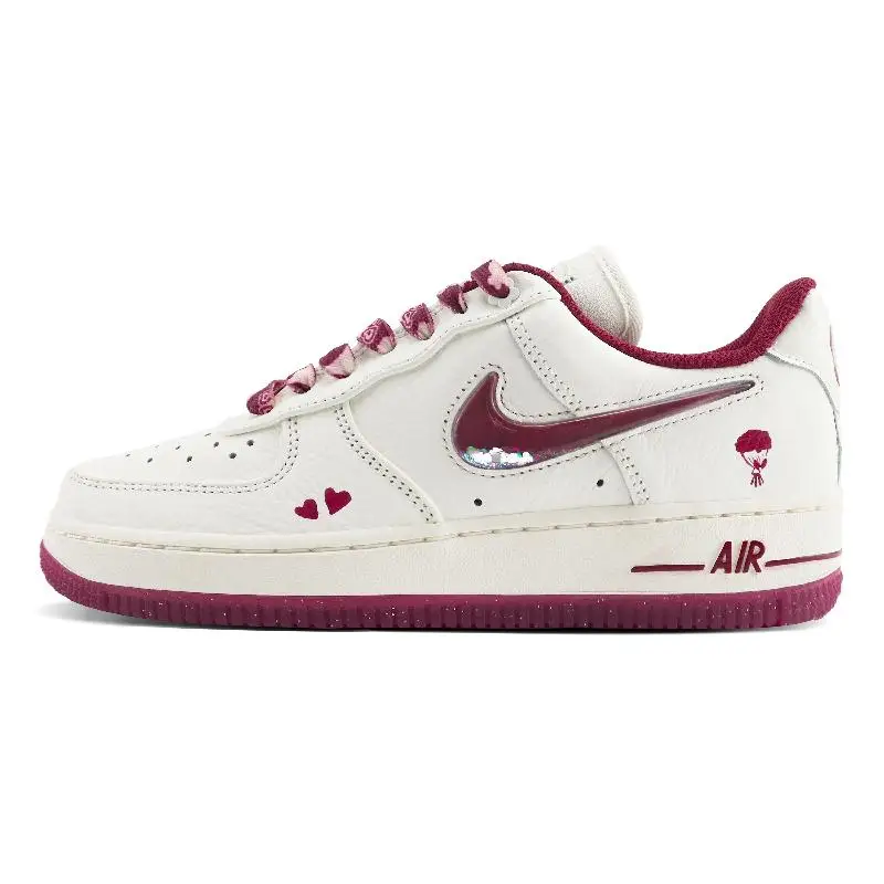 【Customize】Nike Air Force 1 Skateboarding Shoes Women's Low-top White/pink Sneakers shoes FZ5068-161